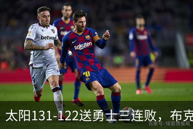 太阳131-122送勇士三连败，布克43+7+7，库里缺阵，伦德伯格26+9